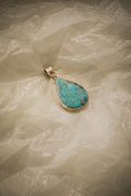 ARGENT Pendentif en argent avec turquoise vintage