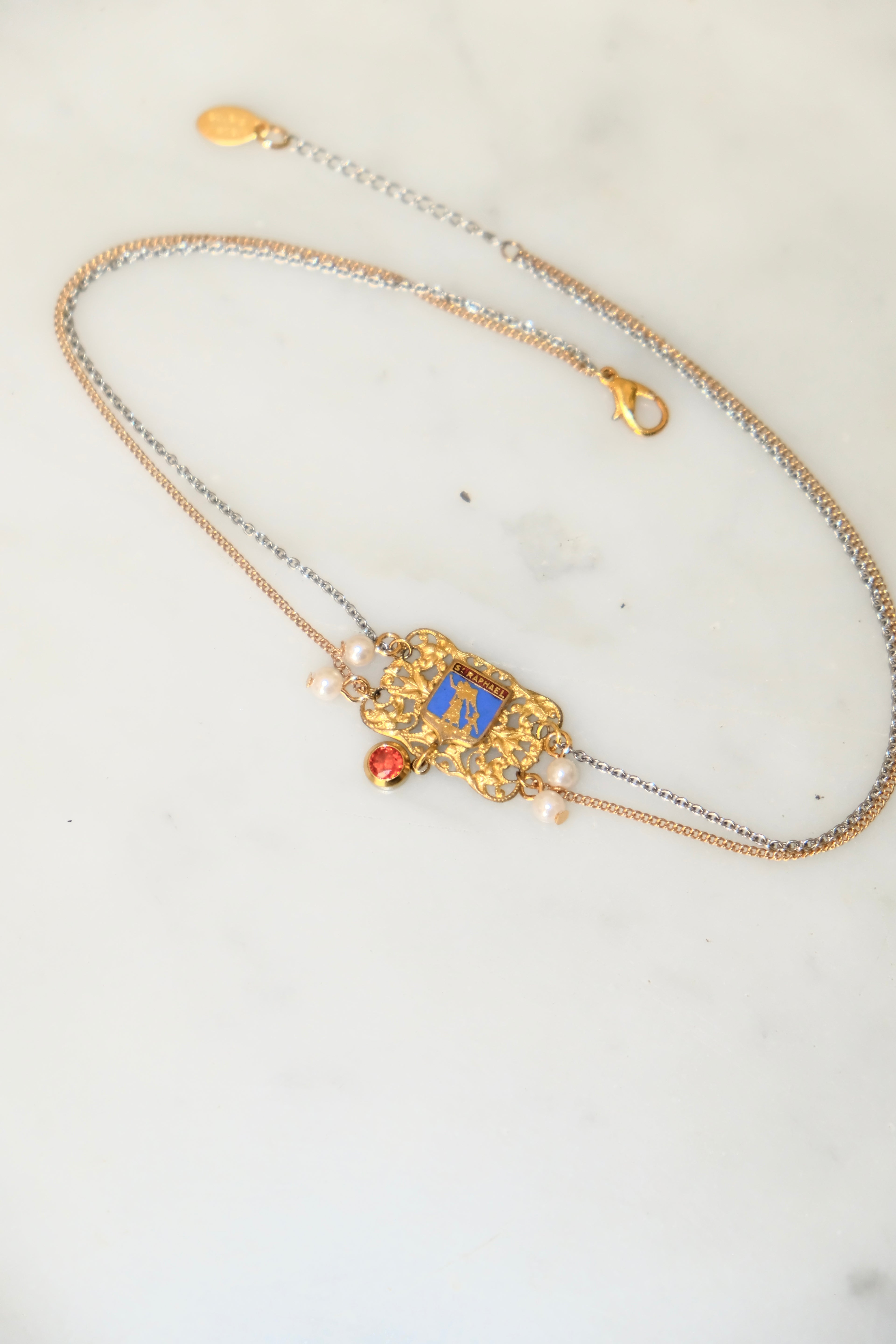 Collier Ras de cou ☀️ Saint-Raphaël- Collection le Train Bleu