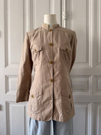 GUY LAROCHE Saharienne veste en coton beige 40