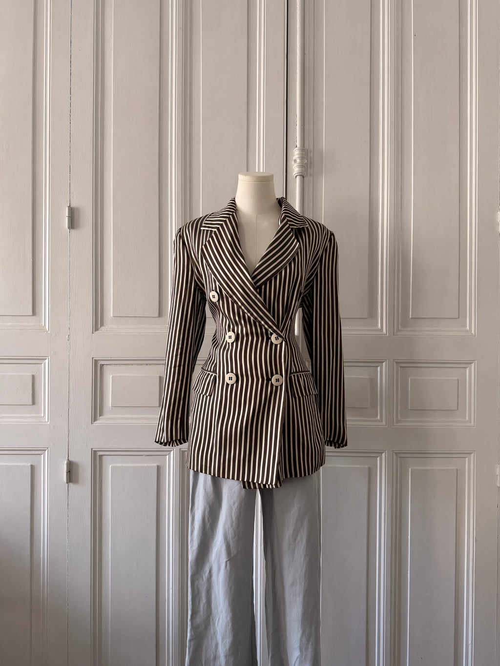 GIANFRANCO FERRE studio blazer rayé 36