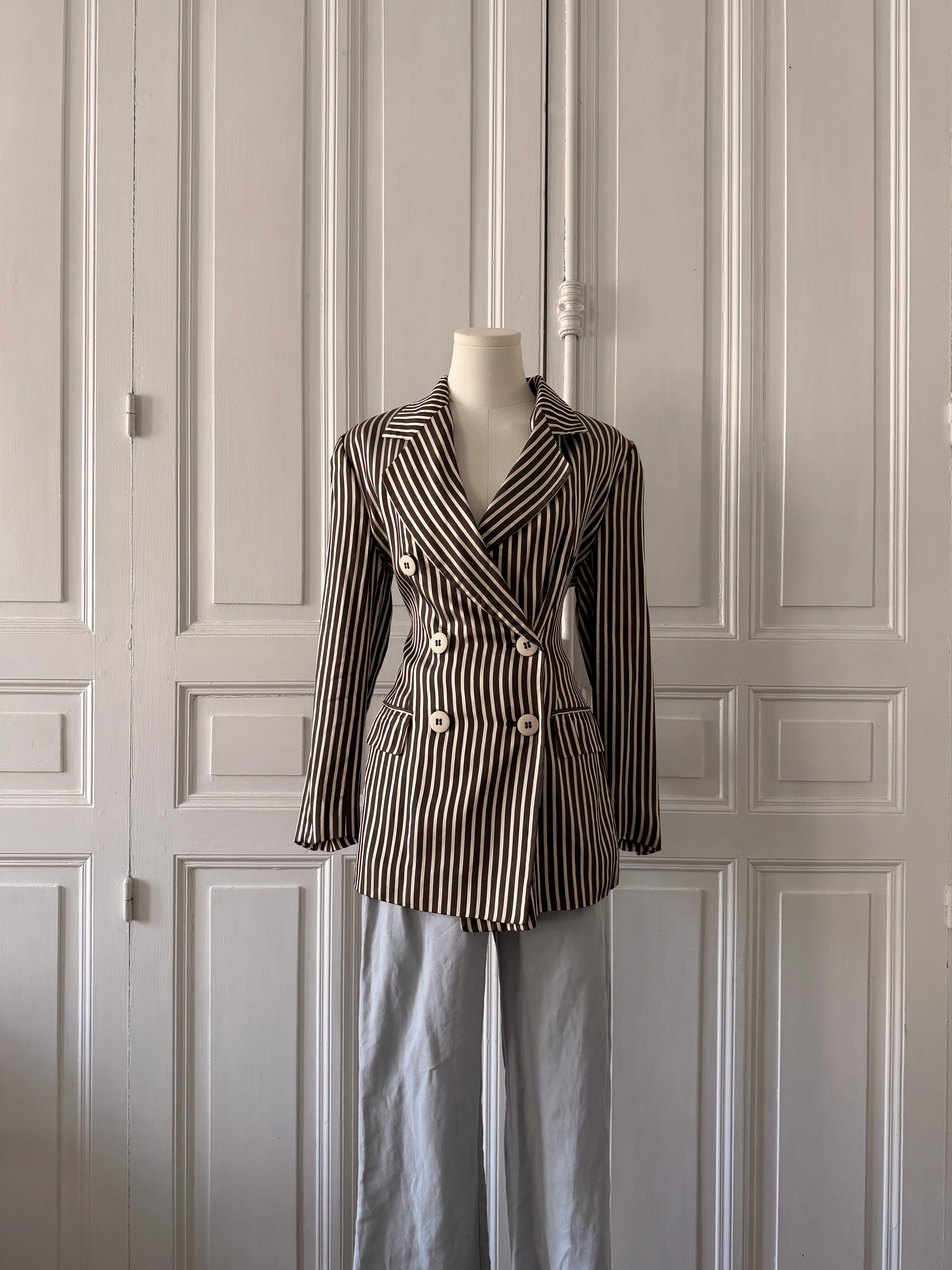GIANFRANCO FERRE studio blazer rayé 36