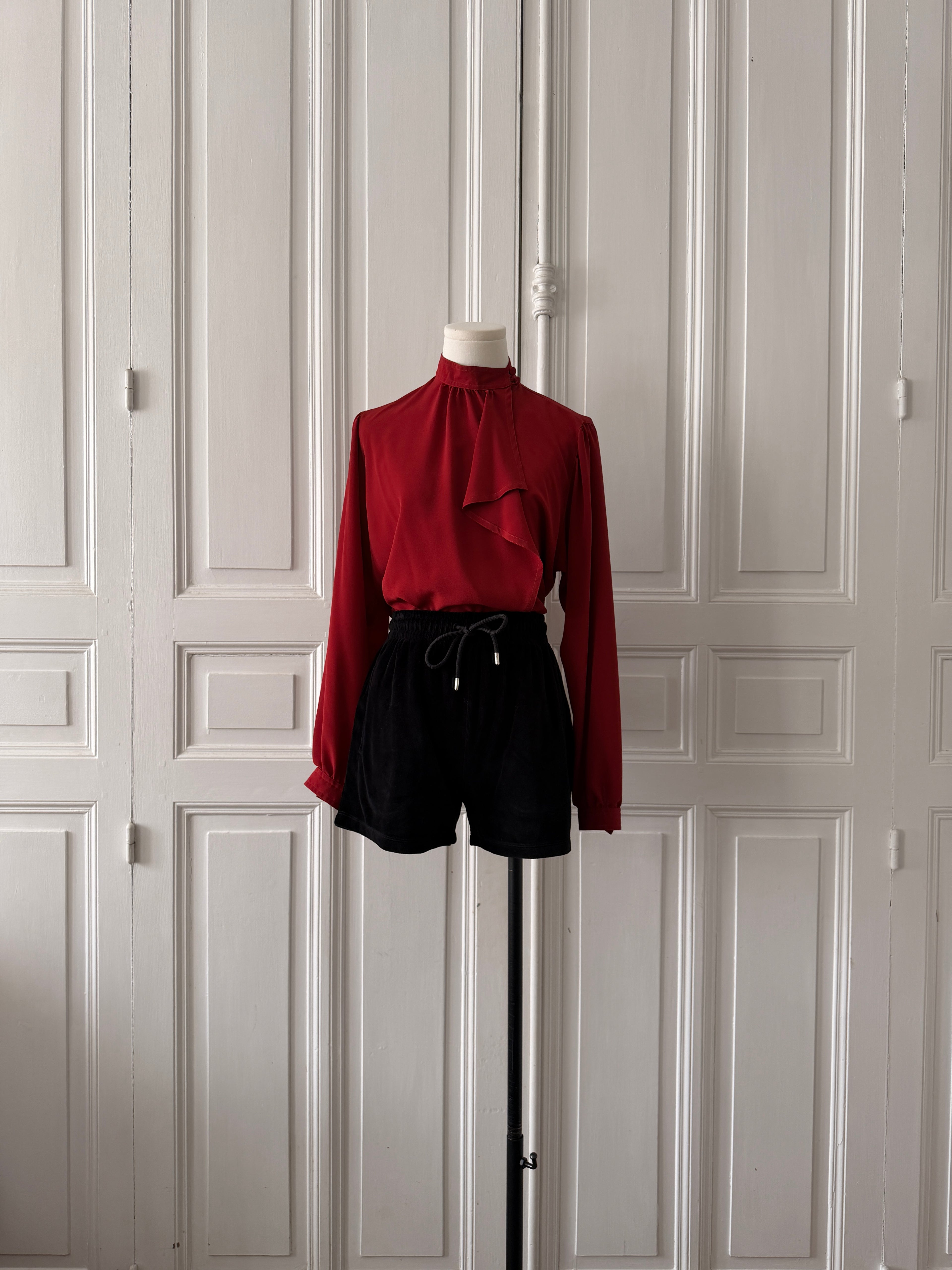 SONIA RYKIEL short en velours noir taille M