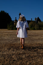 EMMA VERDIER KREMER- Robe mini en coton ancien brodé - Modèle Héritage
