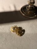 BALENCIAGA Clips dorés pierres octogonales - Vintage Sunburst Earrings