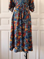 VINTAGE Made in France robe fleurie multicolore taille 1