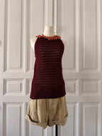 VANESSA BRUNO Top en cochet et perles taille M