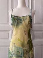 Y2K VINTAGE silk dress taille 40