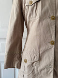 GUY LAROCHE Saharienne veste en coton beige 40