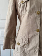 GUY LAROCHE Saharienne veste en coton beige 40