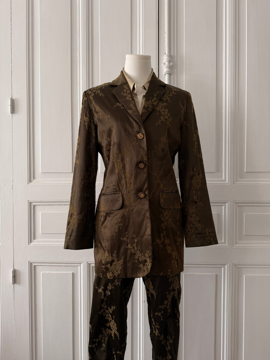 Y2K Ensemble tailleur veste pantalon Briefing taille 38