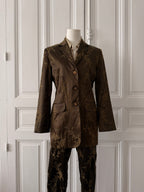 VINTAGE Y2K Ensemble tailleur veste pantalon Briefing taille 38