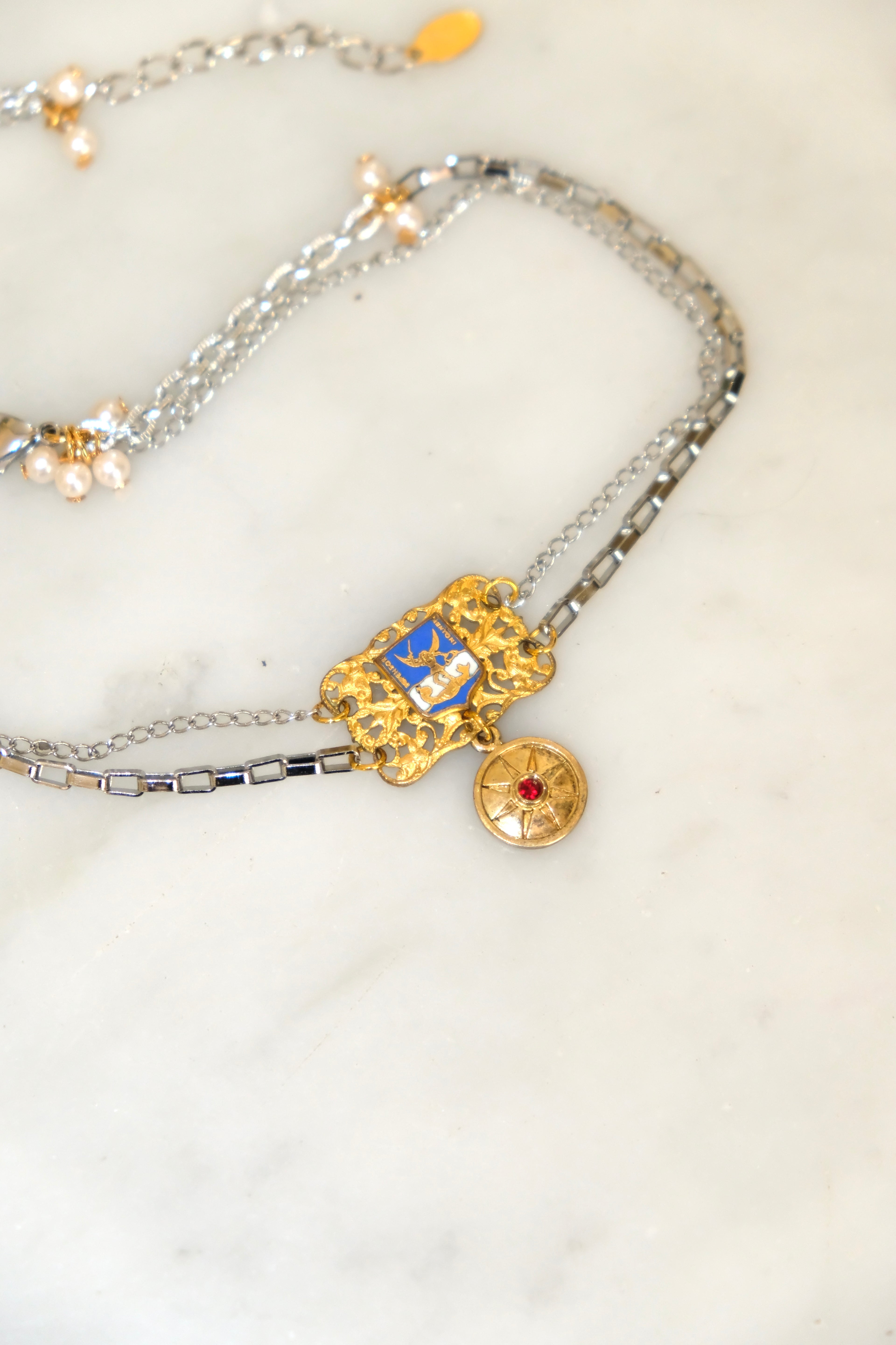 Collier Ras de cou ☀️ Menton - Collection le Train Bleu