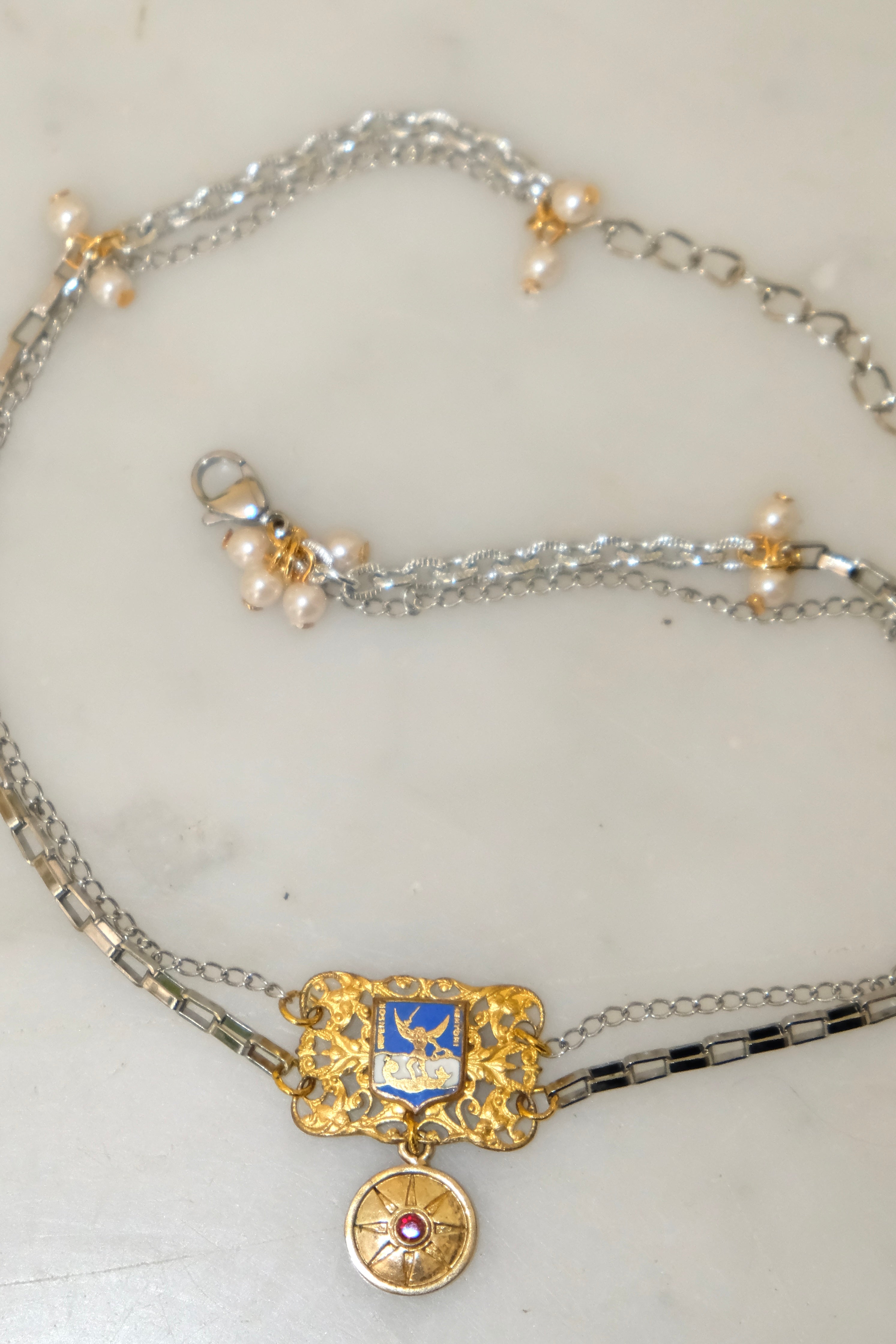 Collier Ras de cou ☀️ Menton - Collection le Train Bleu