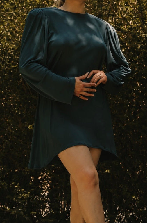 ISABEL MARANT prototype pièce unique robe à épaulette vert sapin taille 38