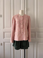 VINTAGE made in France veste tweed rose taille 38