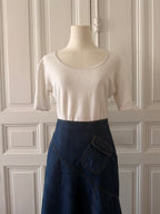 YVES SAINT LAURENT t shirt blanc vintage 42
