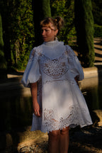 EMMA VERDIER KREMER Robe Héritage – Dentelle ancienne coton blanc