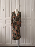 VINTAGE robe 90s imprimé fleuri taille 38