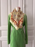 PIERRE BALMAIN foulard François premier fleur rouge