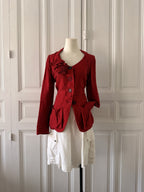SONIA RYKIEL Veste coquelicot en lin taille 36