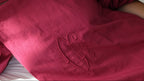 EMMA VERDIER KREMER- Robe mini en coton ancien brodé - Modèle Héritage Framboise écrasée