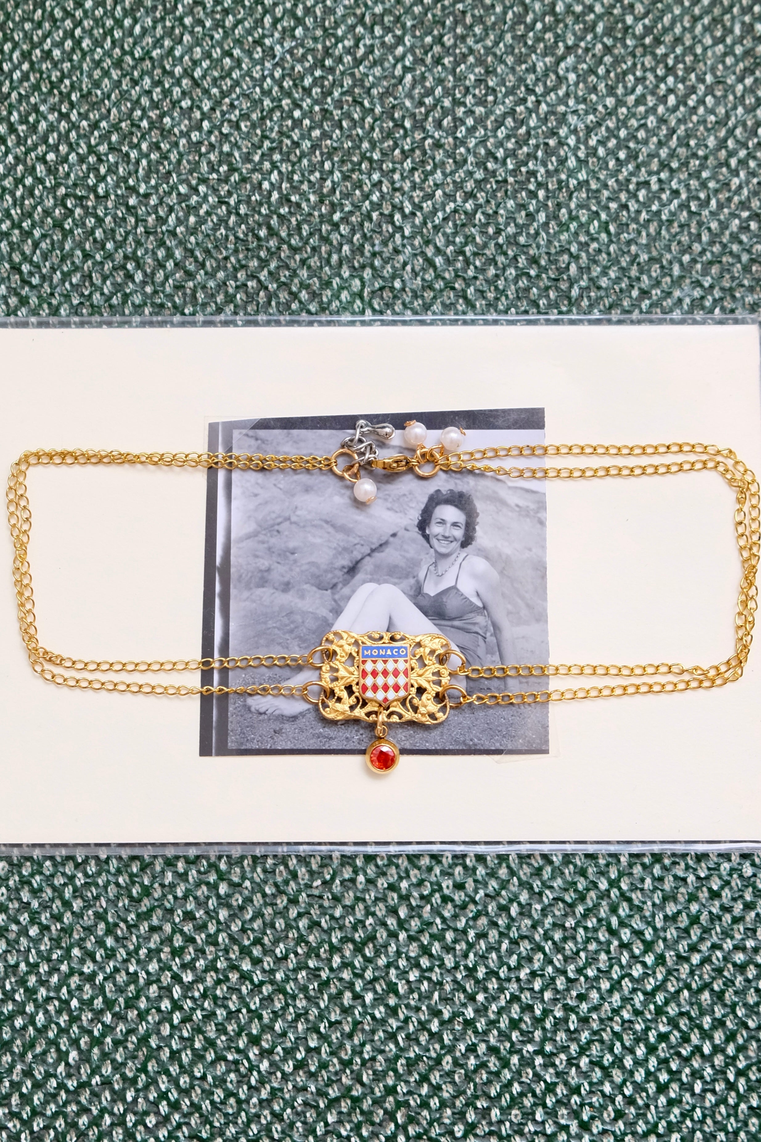 EMMA VERDIER KREMER- Collier Ras de cou ☀️ Monaco - Collection le Train Bleu
