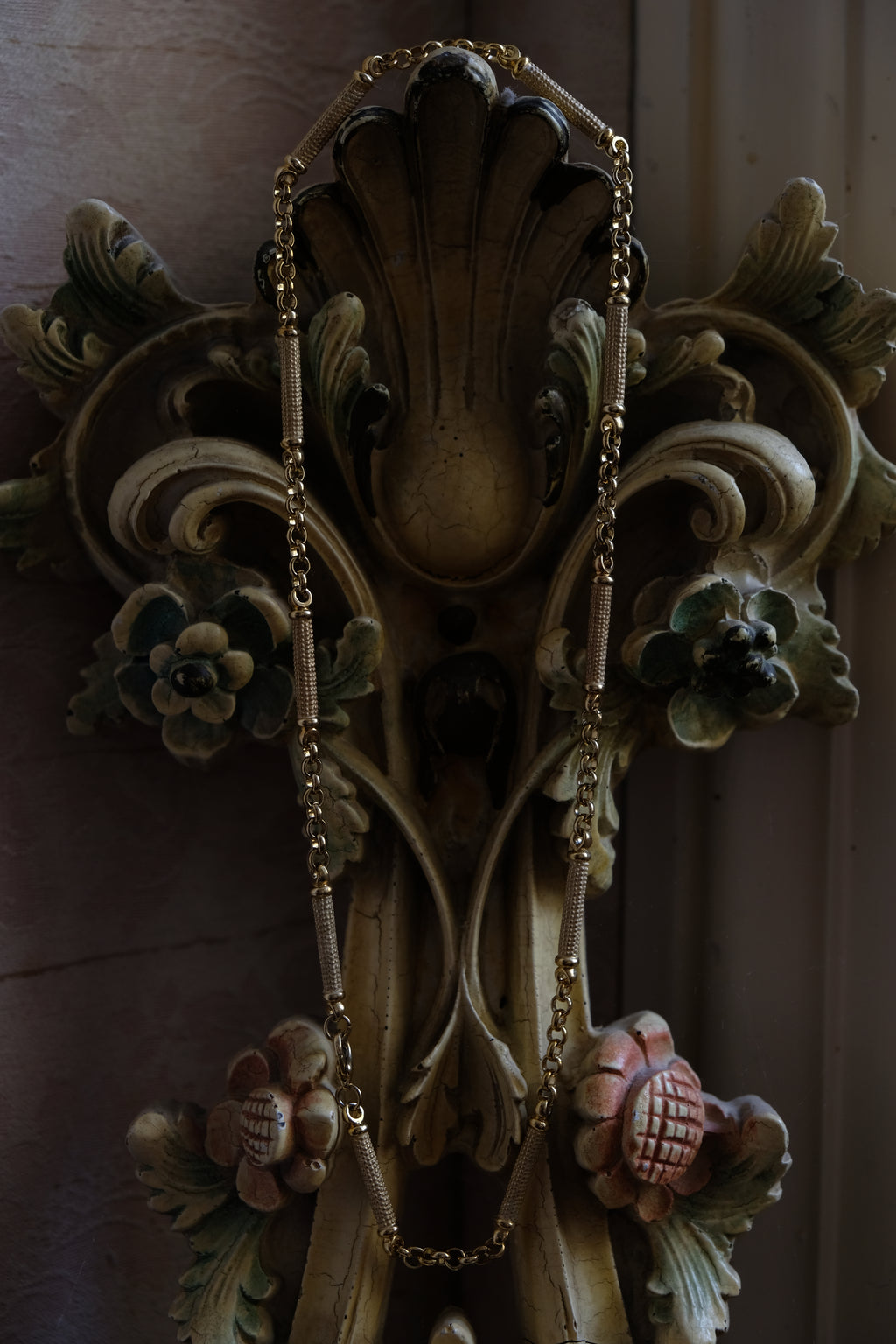 VINTAGE Collier plaqué or