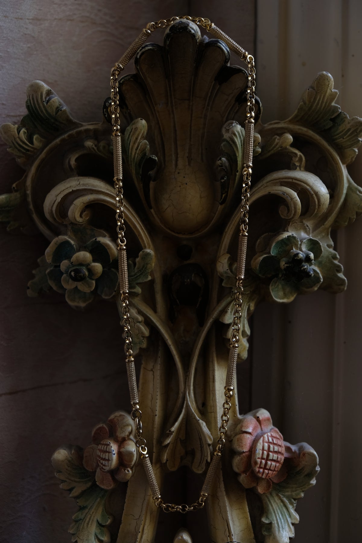 VINTAGE Collier plaqué or