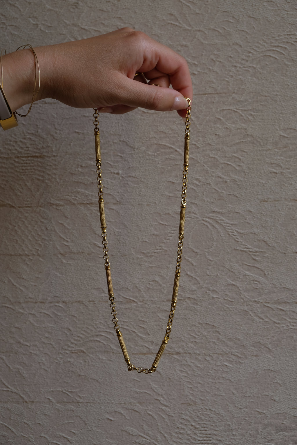 VINTAGE Collier plaqué or