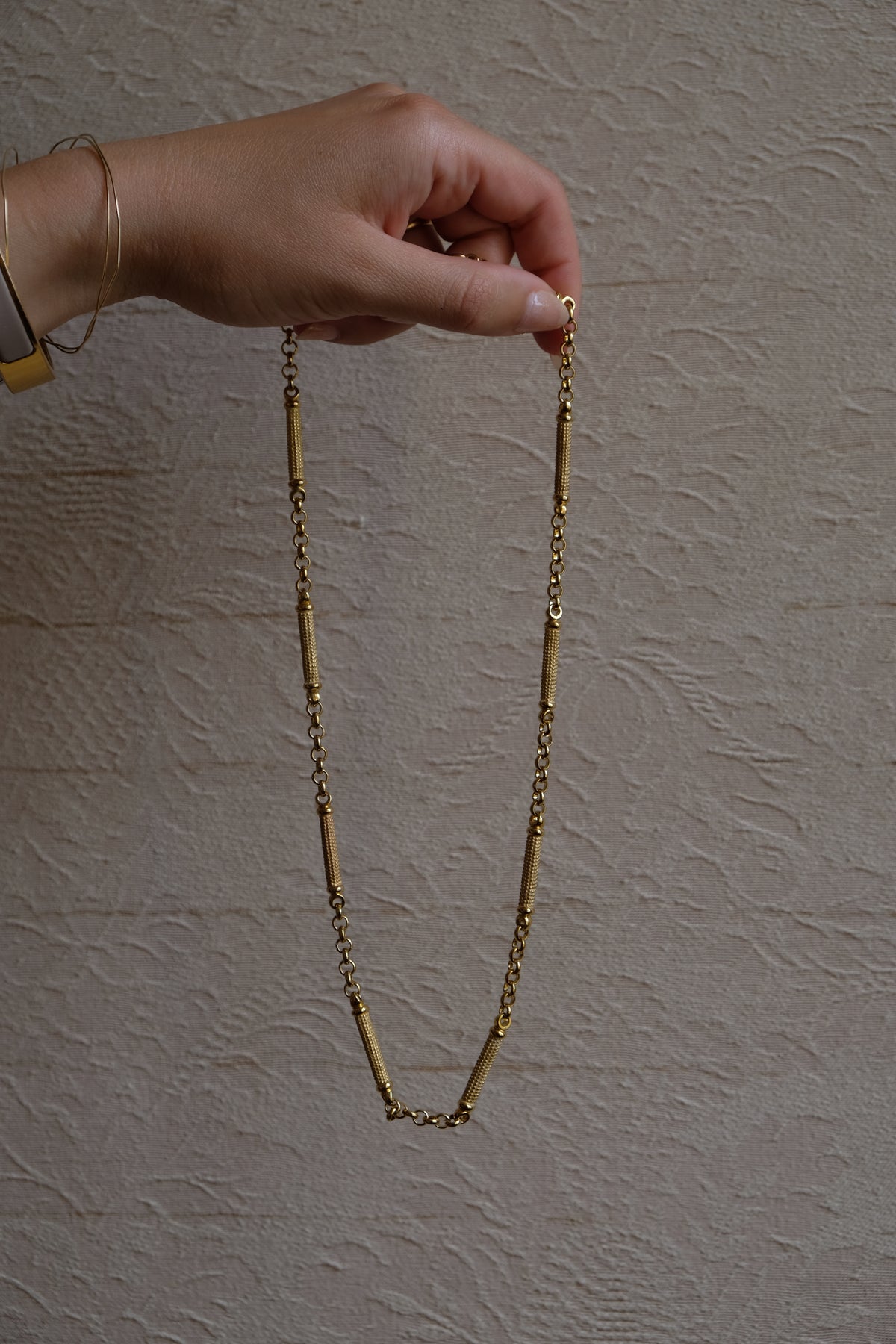 VINTAGE Collier plaqué or