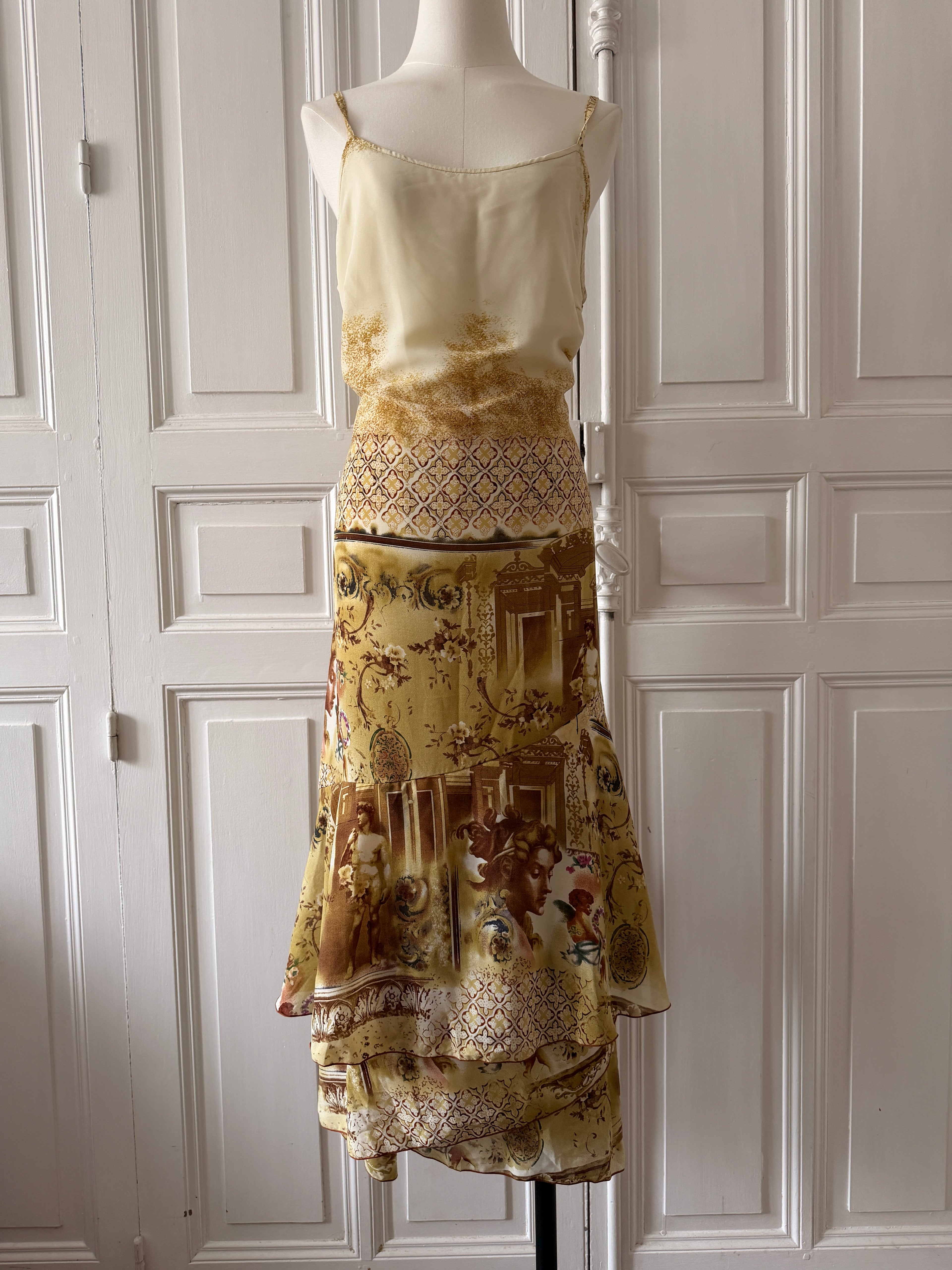 Y2K robe mousseline doublée XL