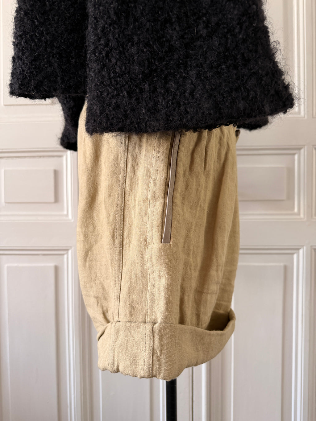 CHLOE Short lin beige taille 38