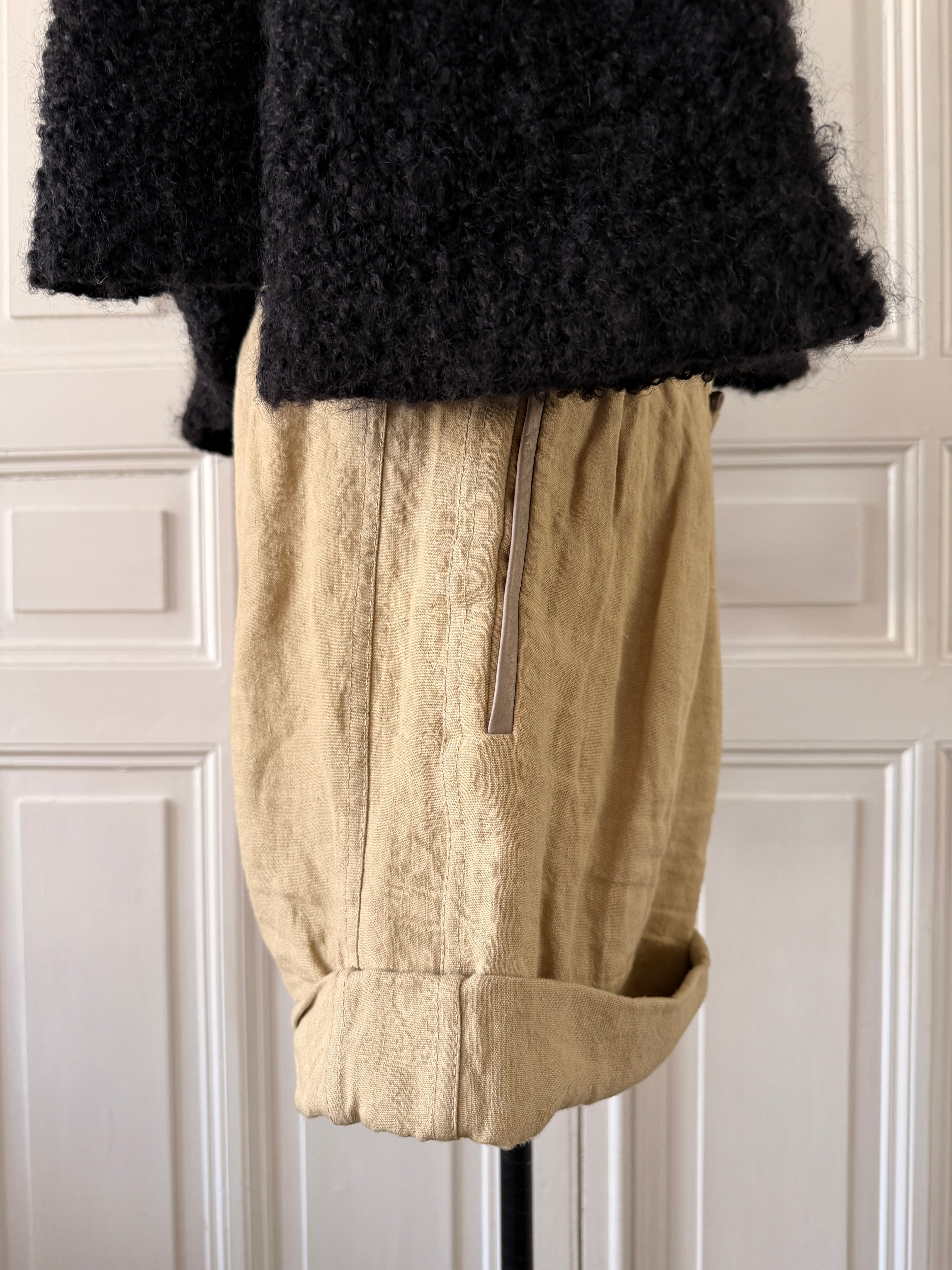 CHLOE Short lin beige taille 38