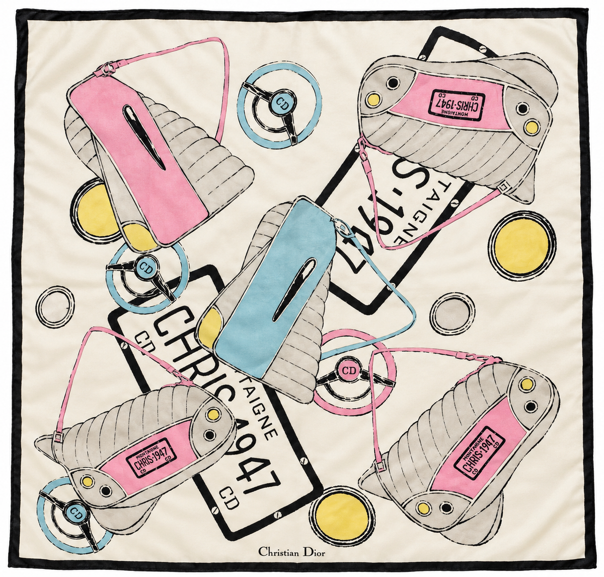 DIOR Foulard de soie collection Cadillac