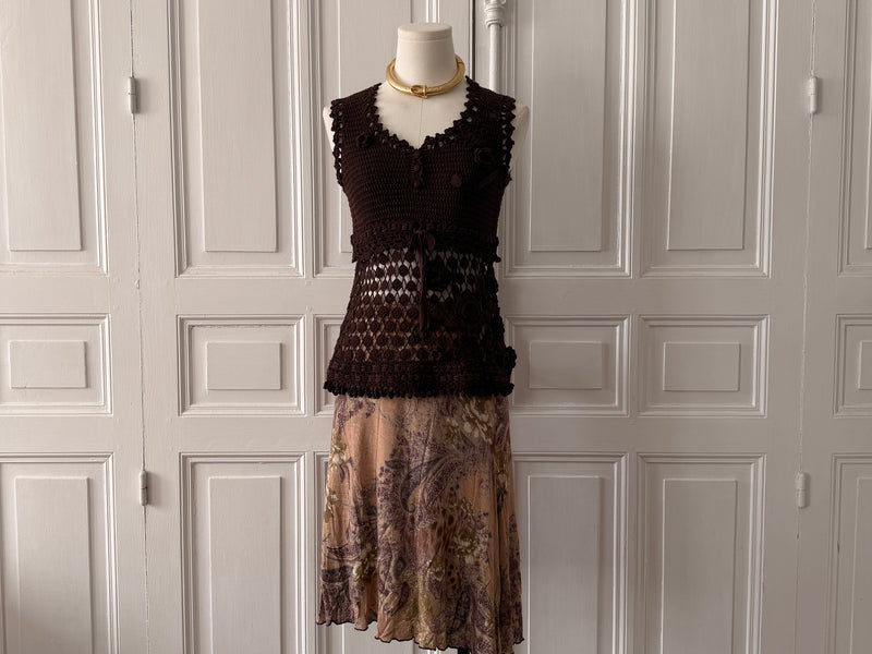 ANTIK BATIK jupe effet ancien prototype taille 36