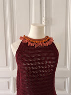 VANESSA BRUNO Top en cochet et perles taille M