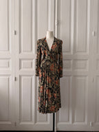 VINTAGE robe 90s imprimé fleuri taille 38