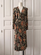 VINTAGE robe 90s imprimé fleuri taille 38