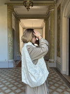 EMMA VERDIER KREMER- Sac à main Dentelle transparent Upcyclé- Modèle "Mémoire" - Cabas XL