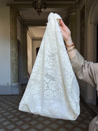 EMMA VERDIER KREMER- Sac à main Dentelle transparent Upcyclé- Modèle "Mémoire" - Cabas XL