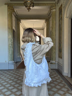 EMMA VERDIER KREMER- Sac à main Voilage Dentelle Upcyclé- Modèle "Mémoire"- Rond
