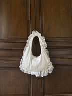 EMMA VERDIER KREMER- Sac à main Voilage Dentelle Upcyclé- Modèle "Mémoire"- Rond
