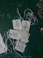 EMMA VERDIER KREMER- Sac fait main Voilage Dentelle Upcyclé- Modèle "Mémoire"- Triangle