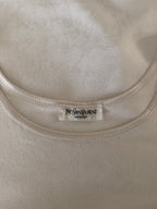 YVES SAINT LAURENT t shirt blanc vintage 42