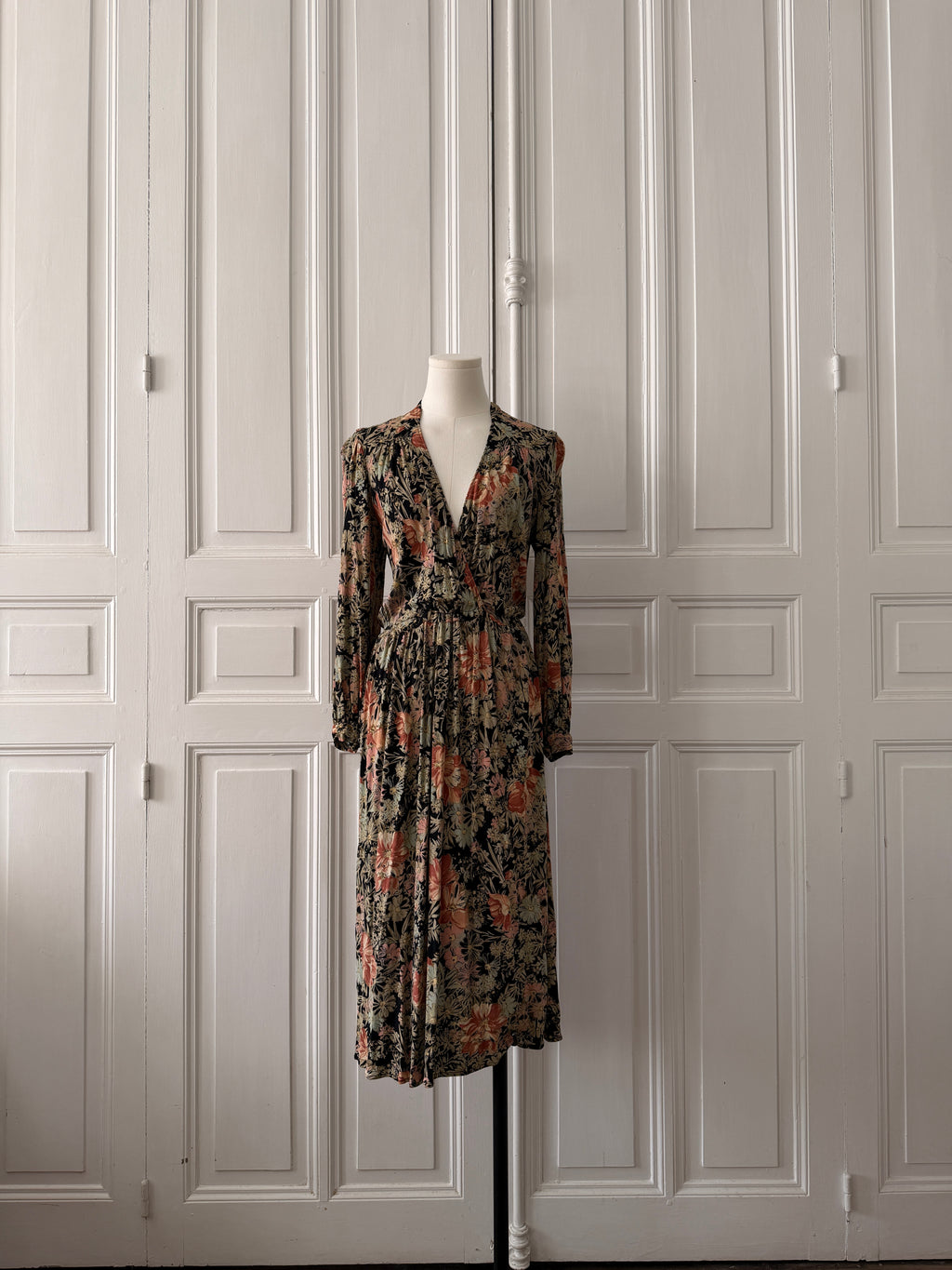 VINTAGE robe 90s imprimé fleuri taille 38