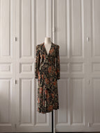 VINTAGE robe 90s imprimé fleuri taille 38