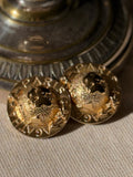 AGATHA PARIS Clips ronds dorés globe et ancre