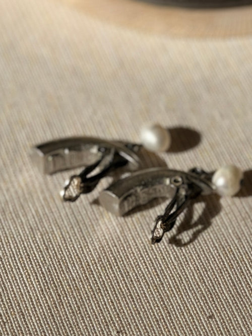 BALENCIAGA Boucles inspiration tribale 2 perles