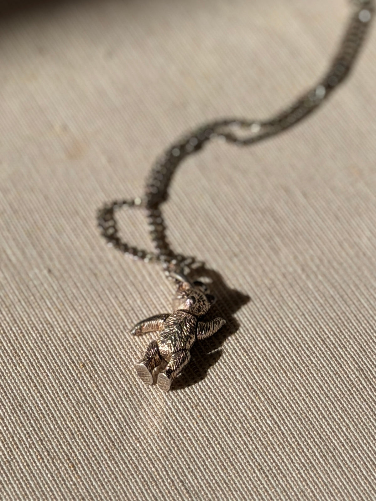 VINTAGE pendentif ourson en argent 926