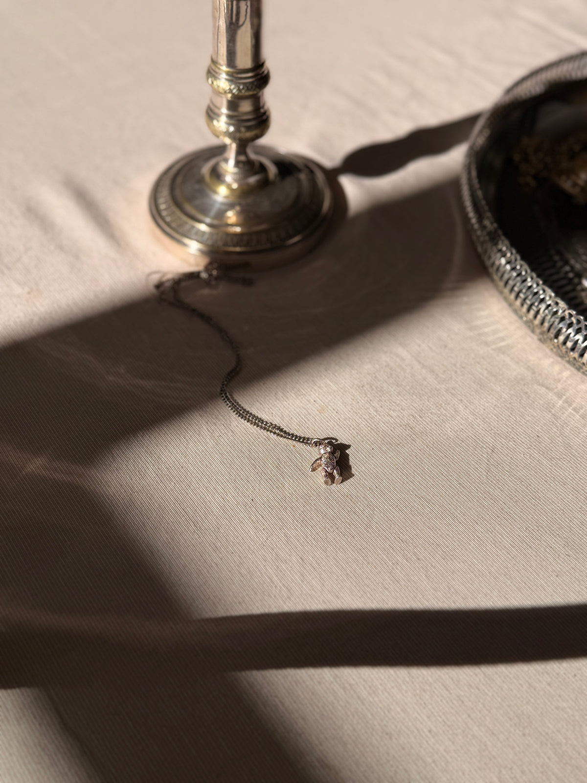 VINTAGE pendentif ourson en argent 926